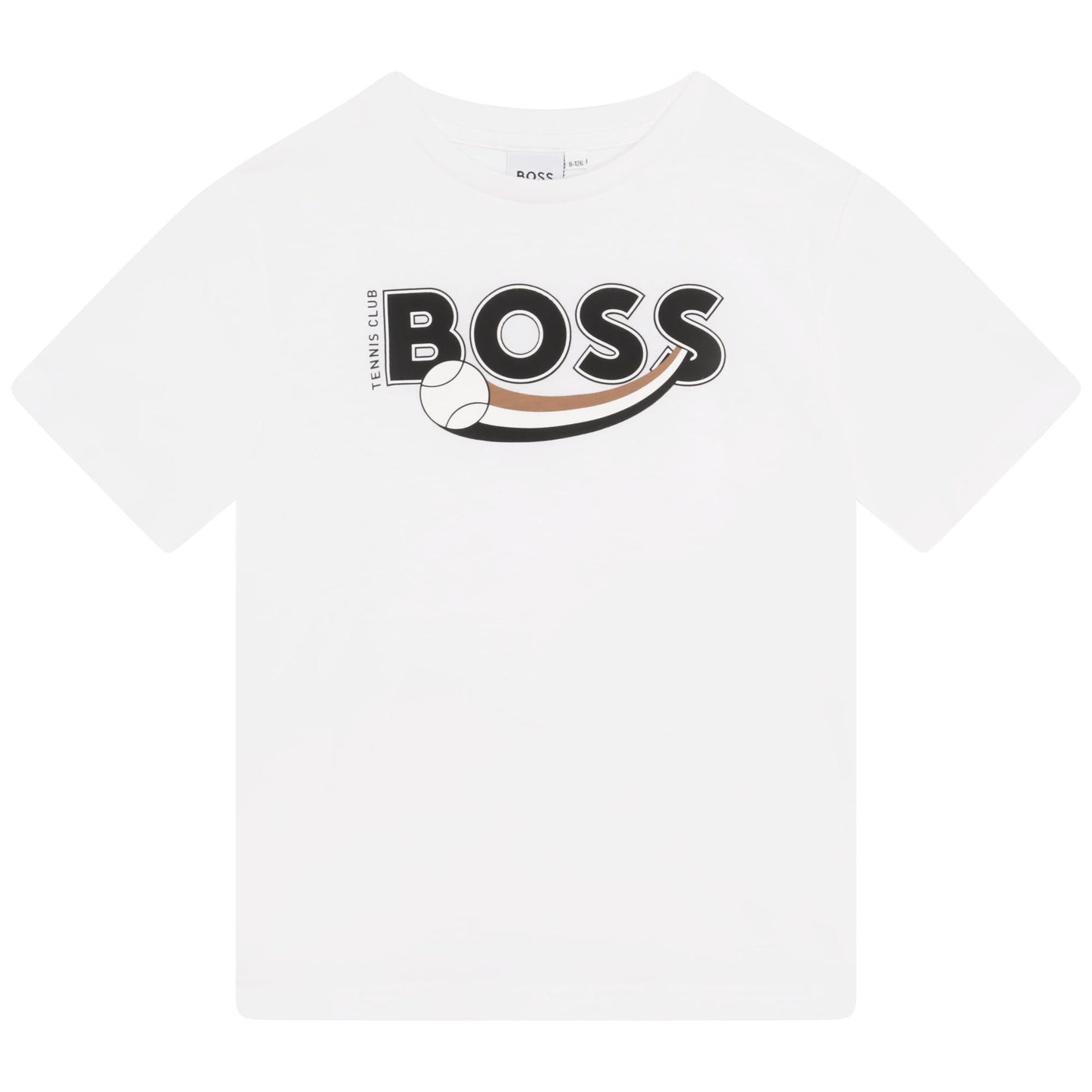 男童白色Logo棉T恤