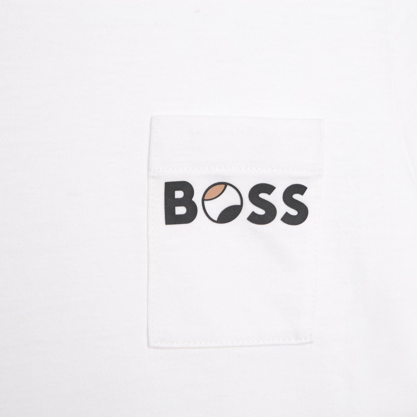 男童白色Logo棉T恤