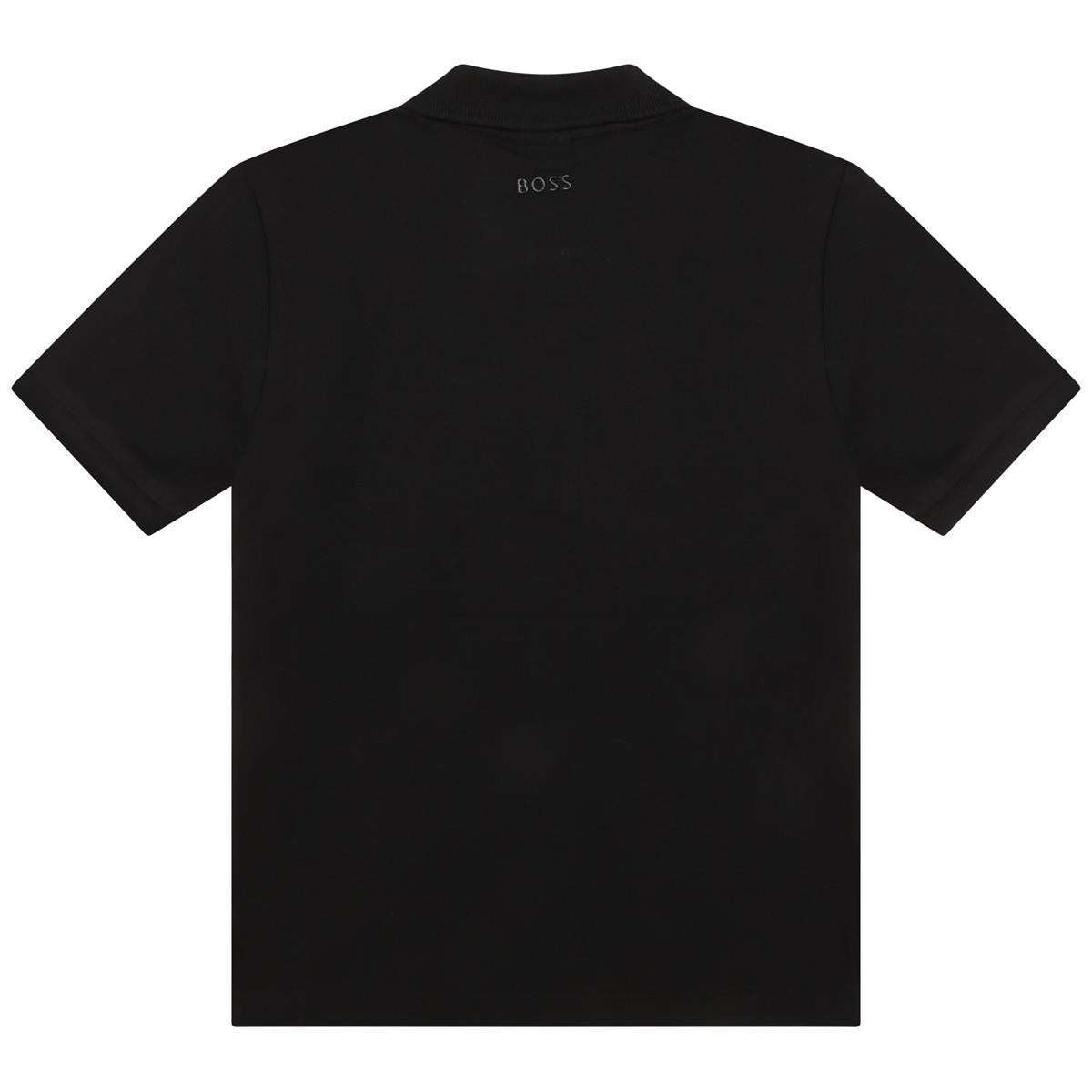 男童黑色Logo Polo衫