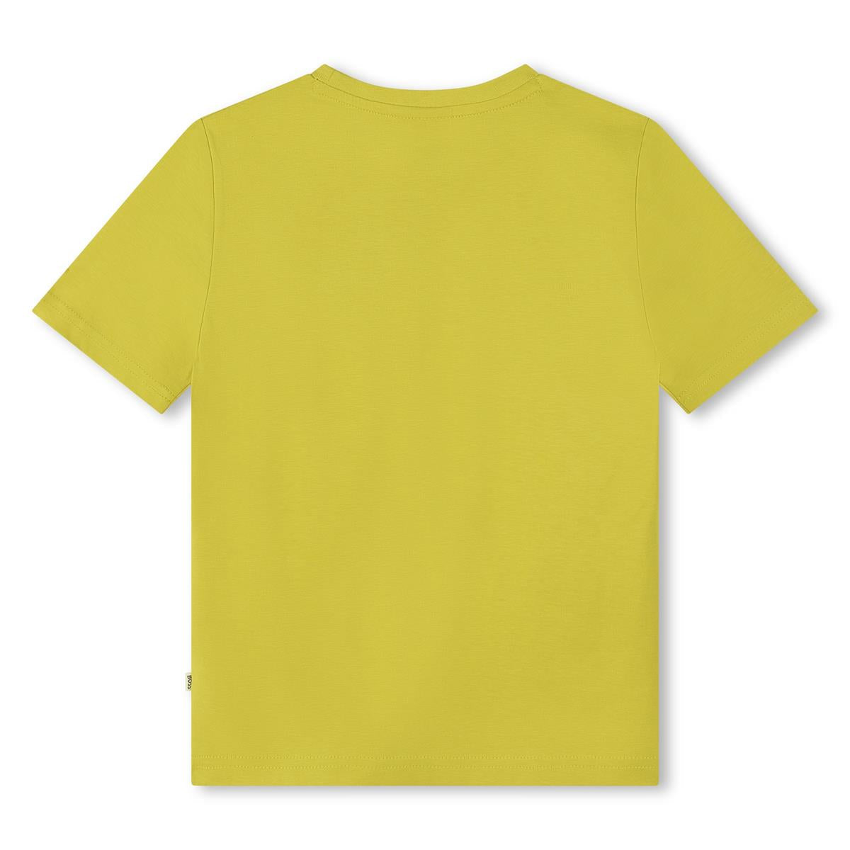 男童绿色Logo棉T恤