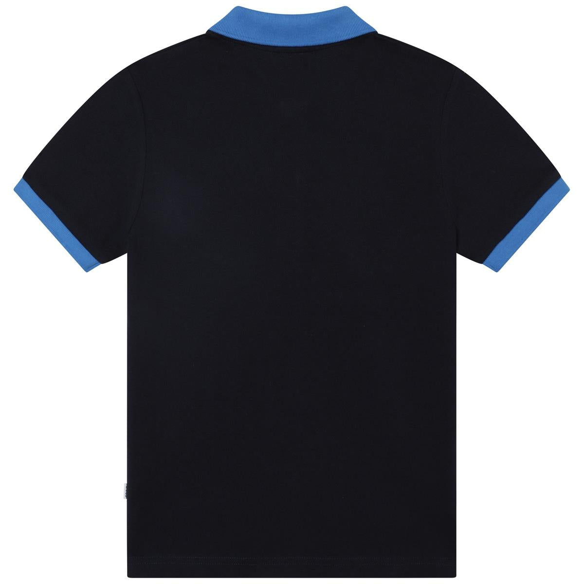 男童蓝色棉Polo衫