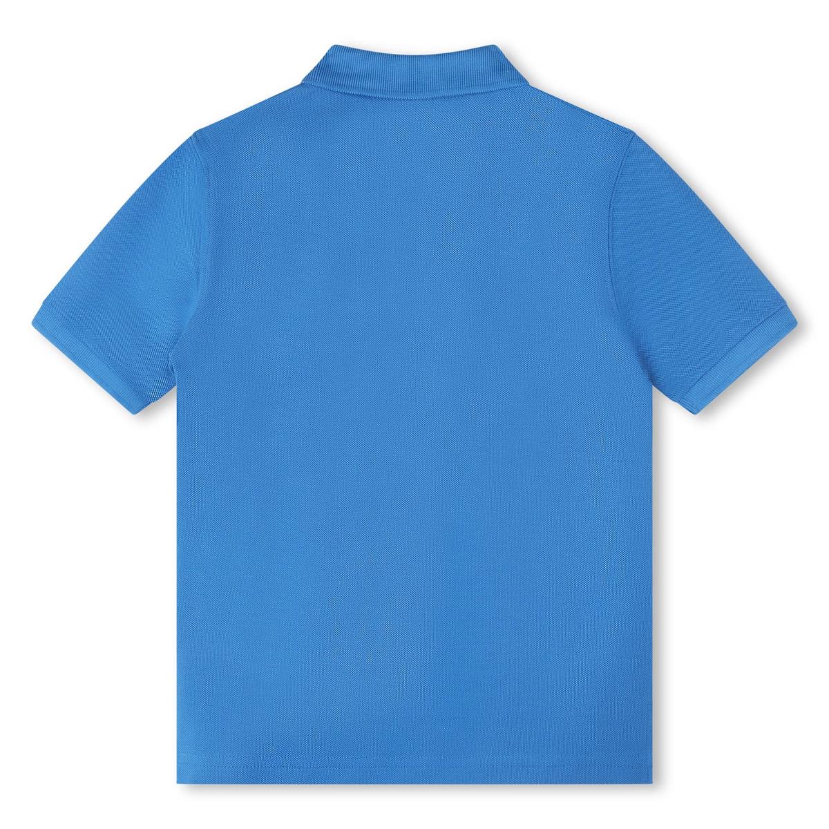 男童蓝色棉Polo衫