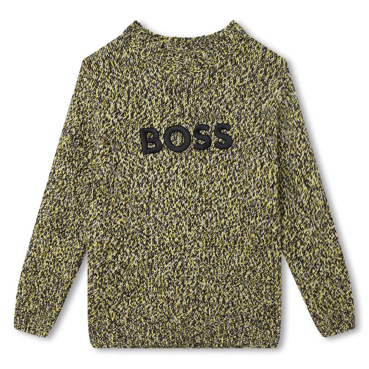 男童灰色Logo毛衣