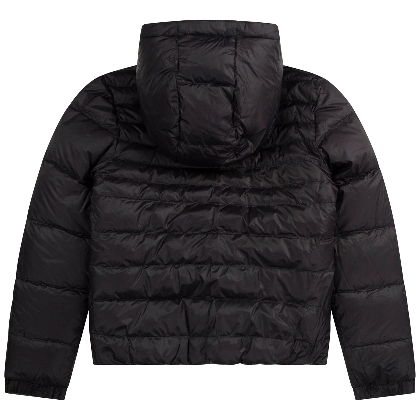 男童绿色双面穿羽绒服