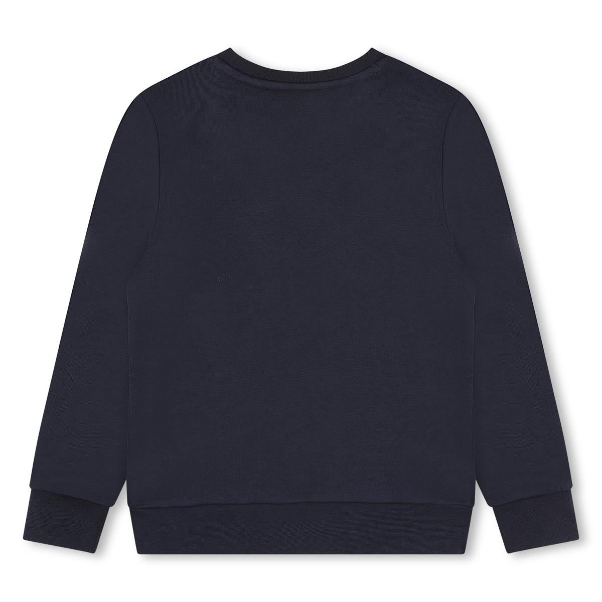 男童蓝色Logo棉卫衣