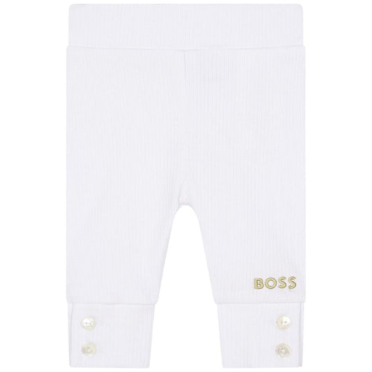 女婴白色打底裤