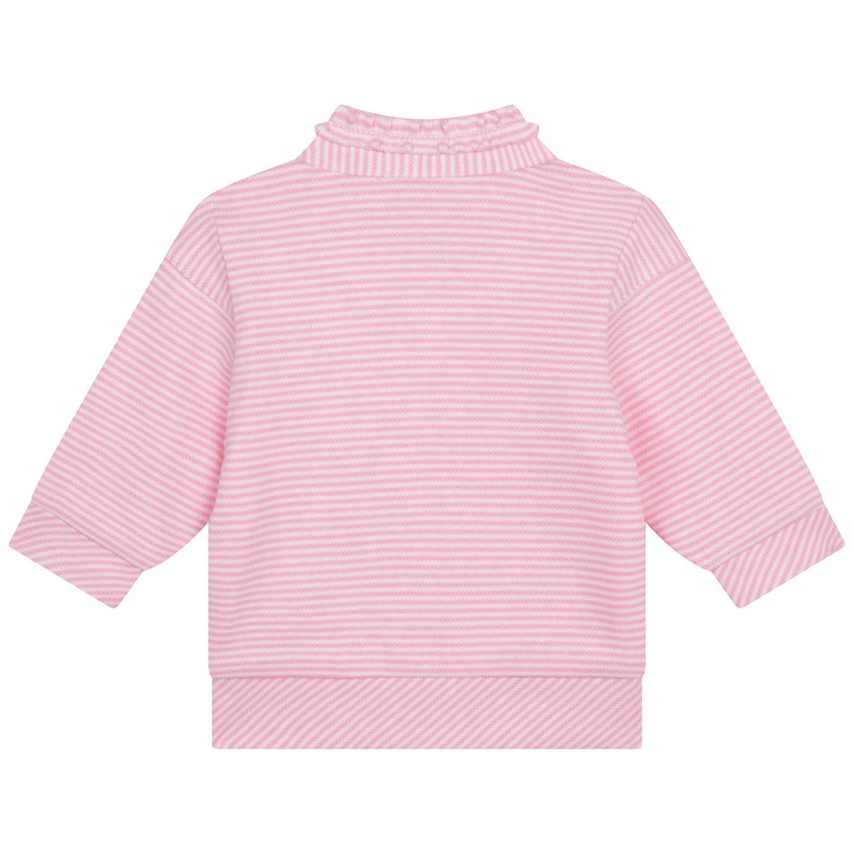 女婴粉色Logo拉链上衣