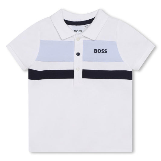 男童白色Polo衫