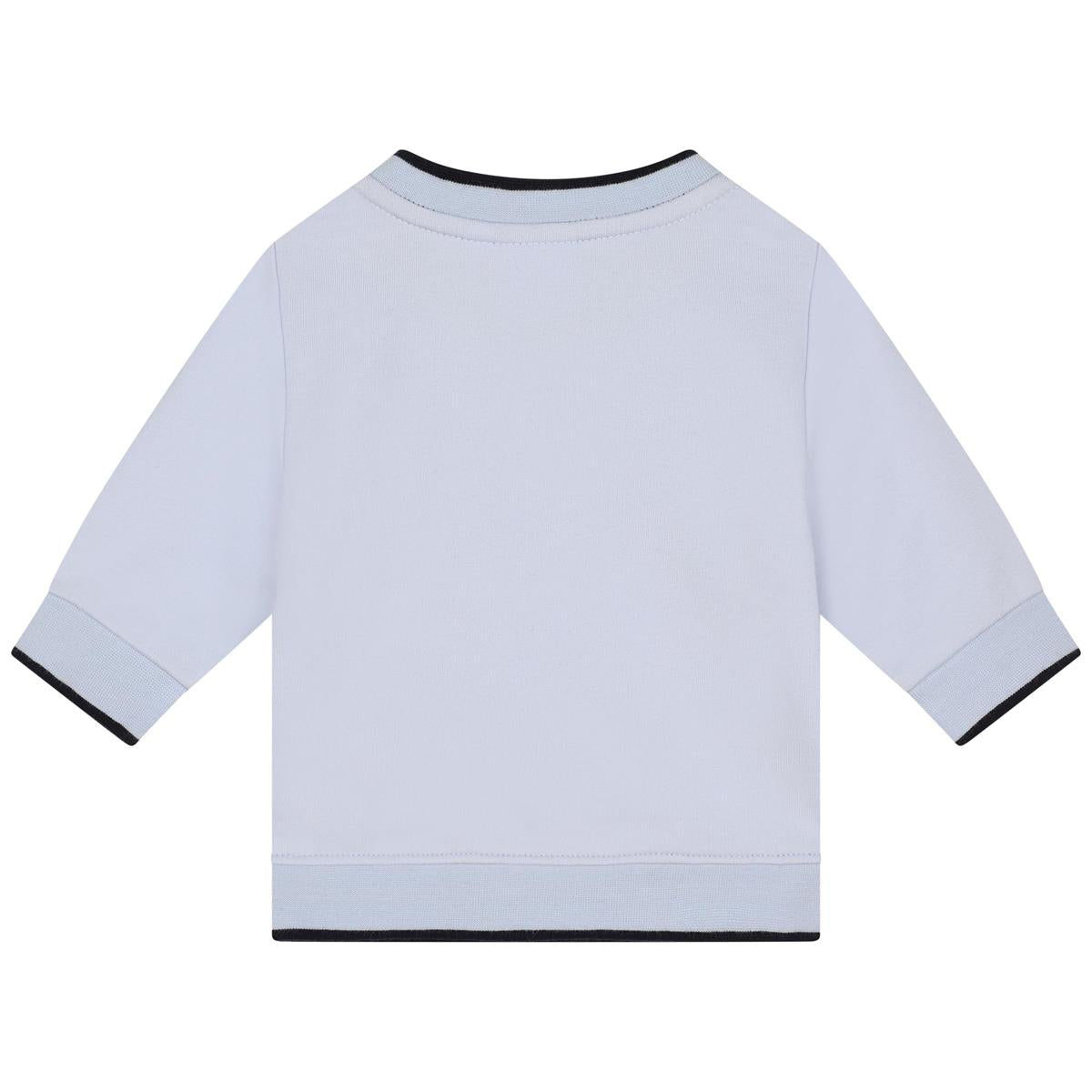 男婴浅蓝色Logo卫衣