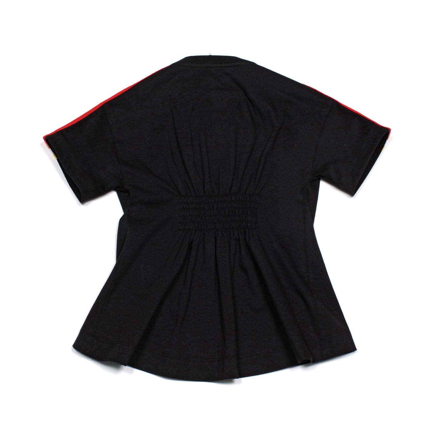 Girls Black Logo Cotton T-Shirt