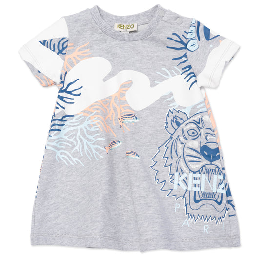 Baby Girls Grey Cotton Dress
