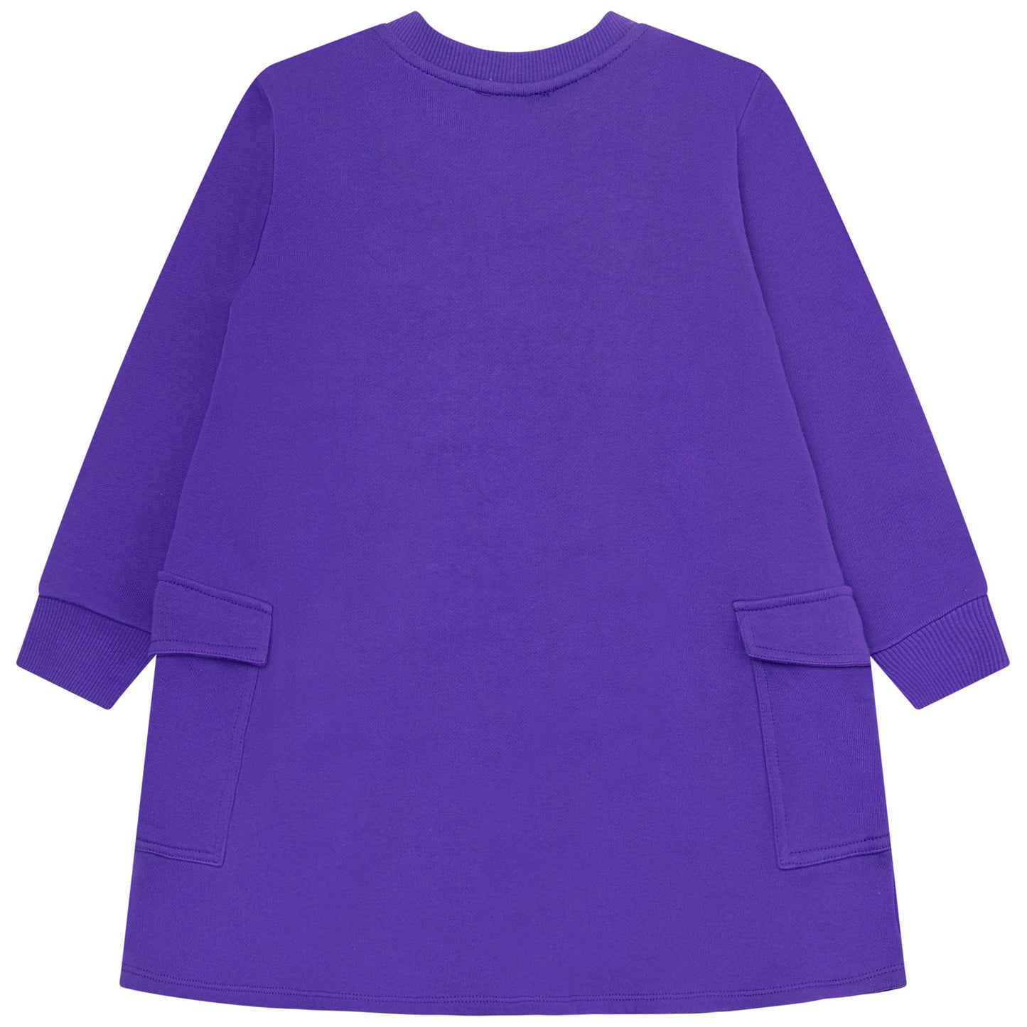 女童紫色虎头棉连衣裙