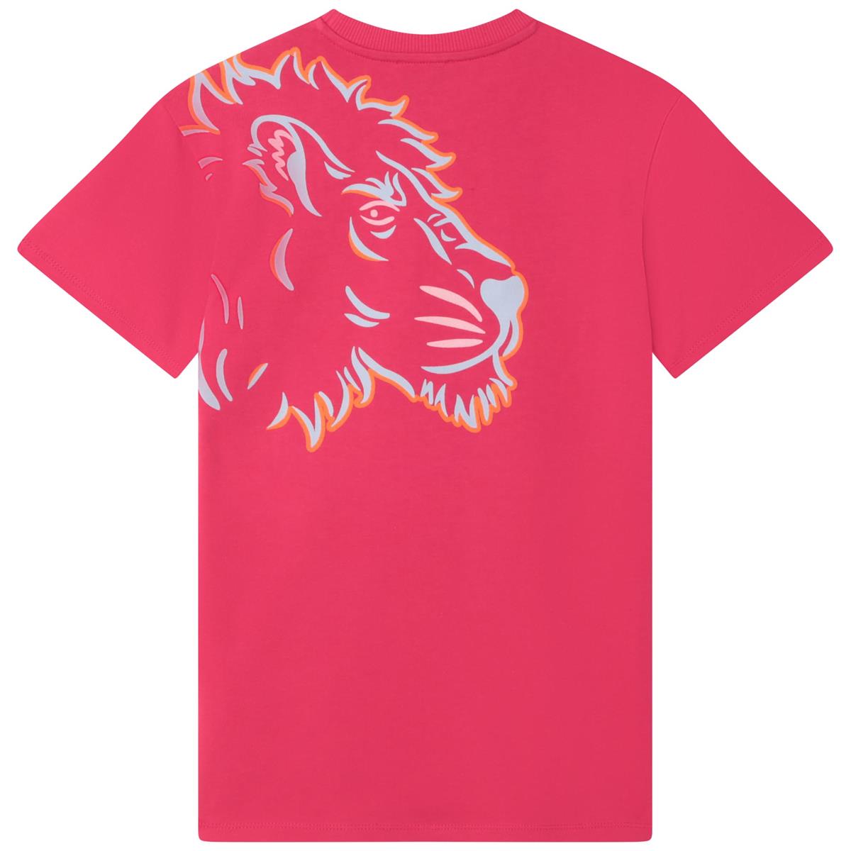 女童紫红色Logo连衣裙