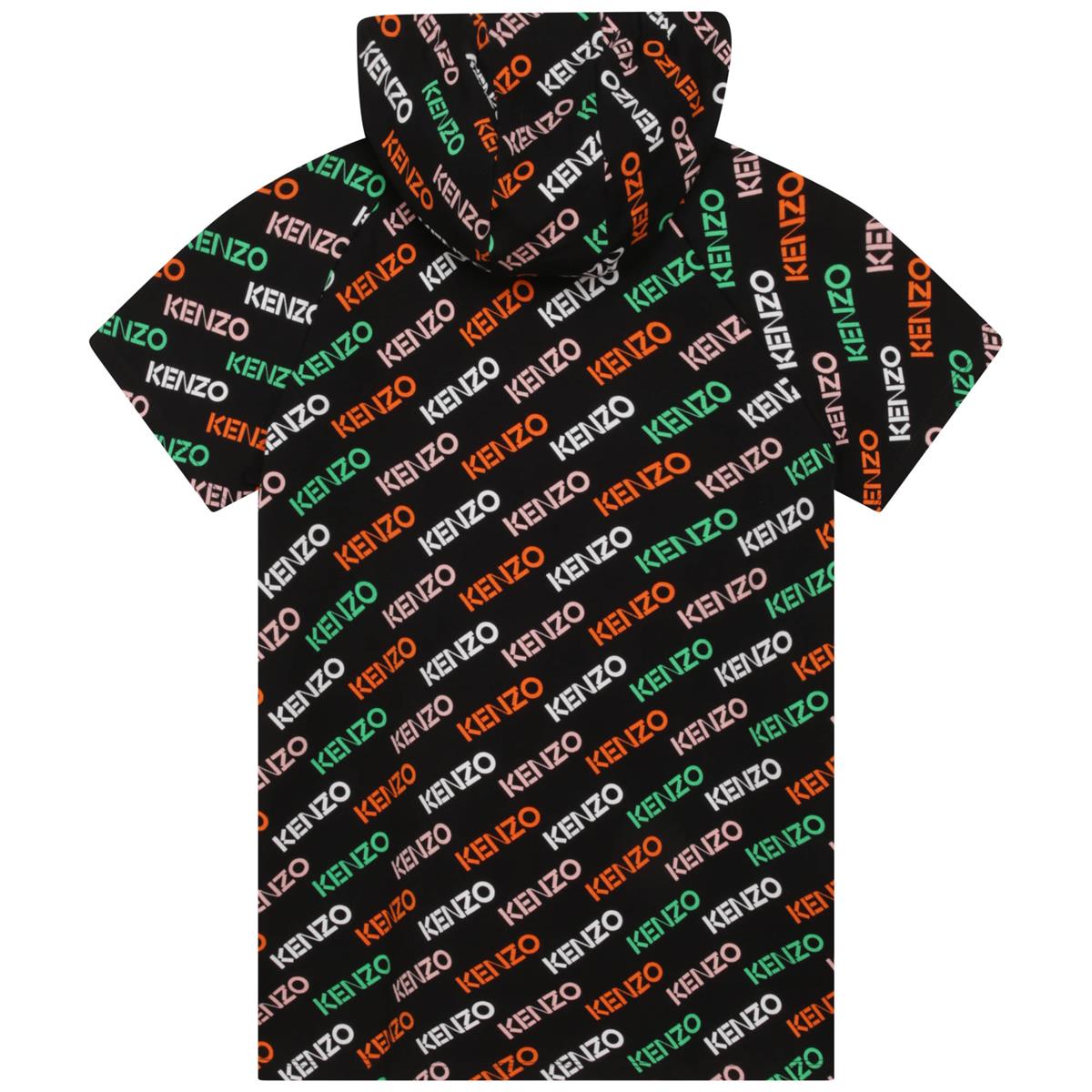 女童黑色Logo连衣裙