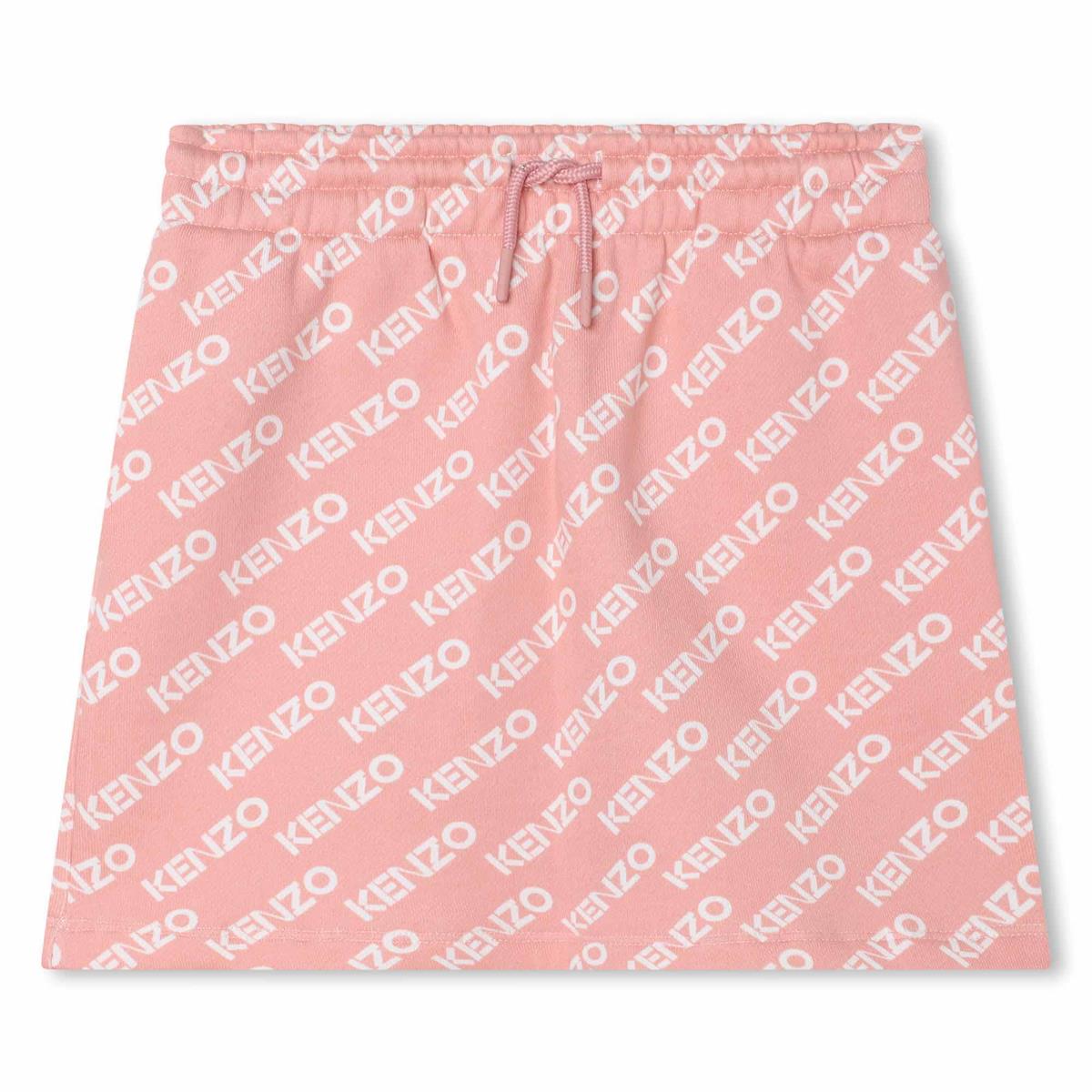 女童粉色Logo短裙