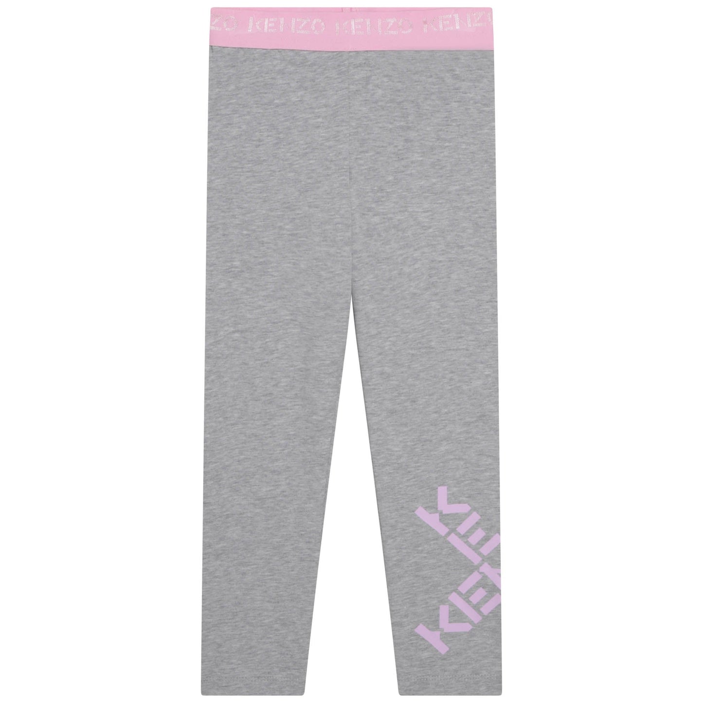 女童灰色Logo棉打底裤