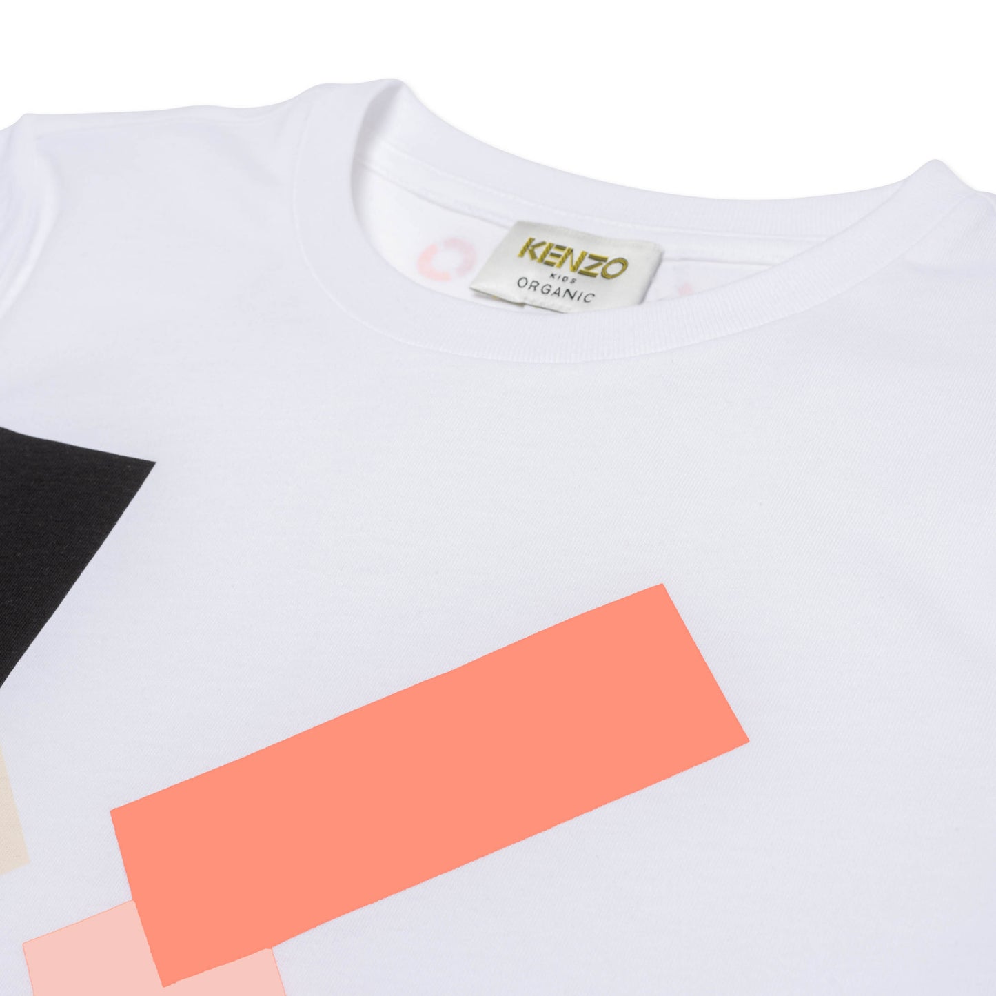 Girls White Logo Cotton T-Shirt