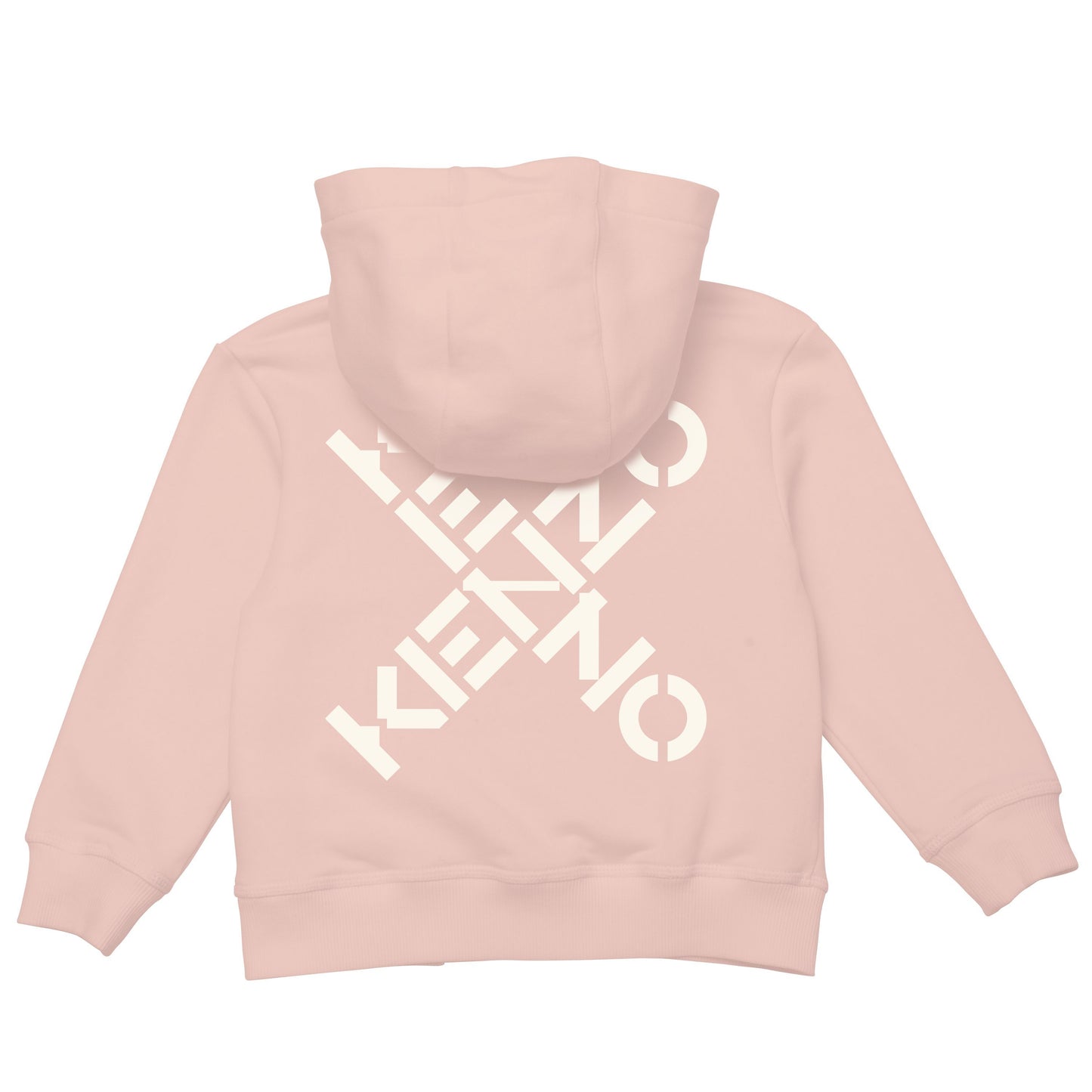 女童粉色Logo连帽拉链上衣