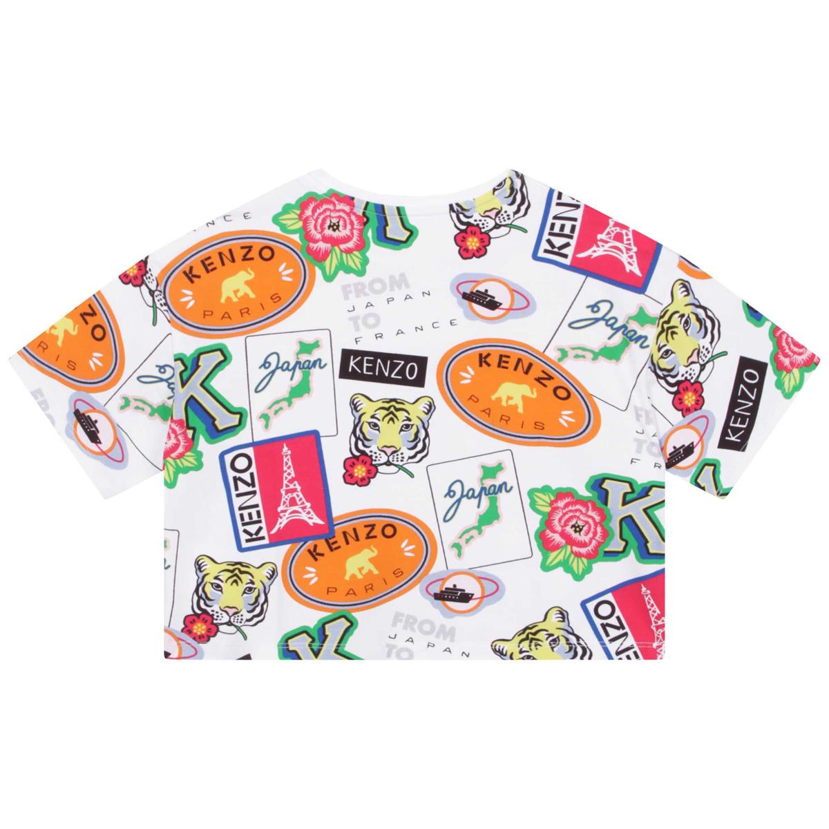 儿童白色Logo T恤