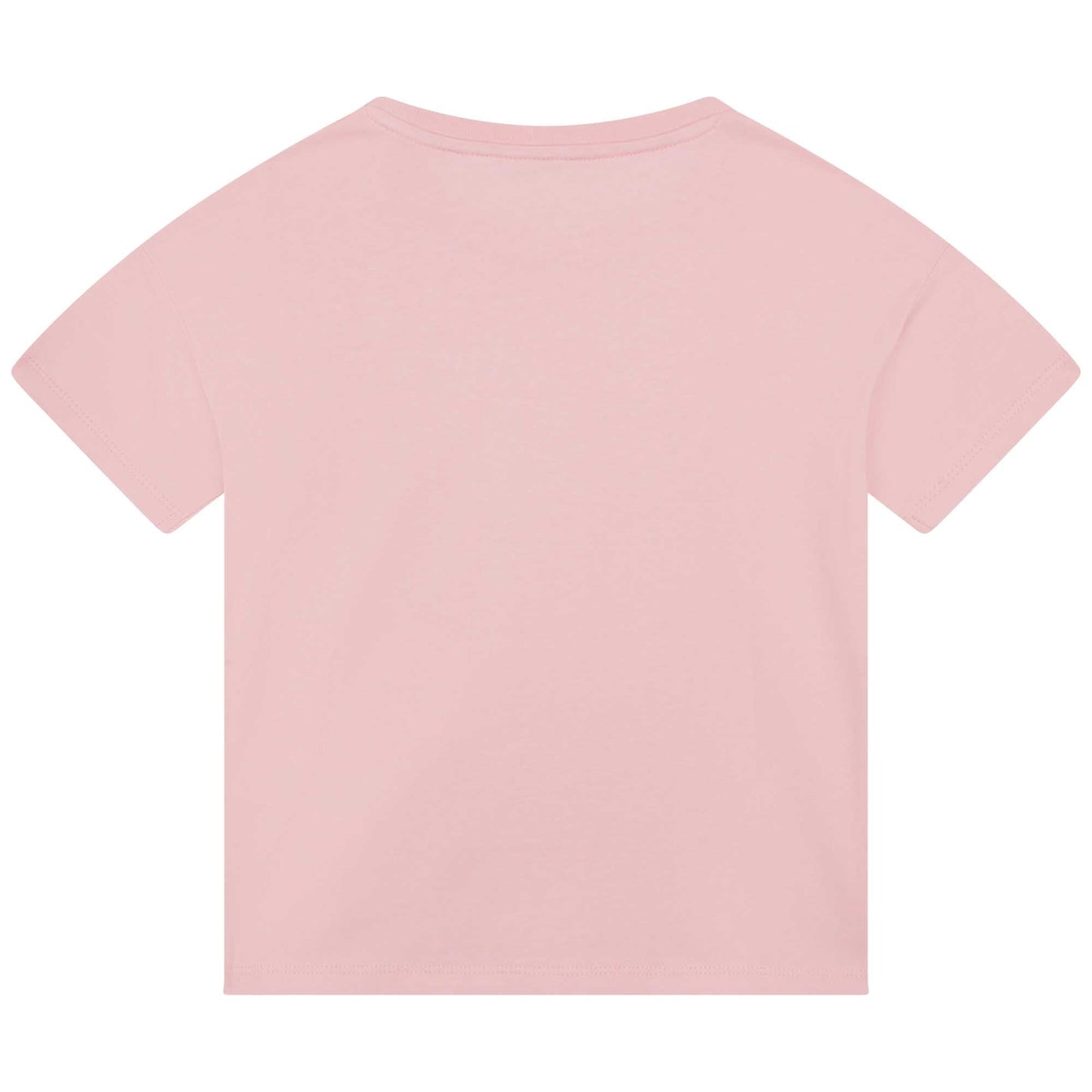 女童粉色Logo棉T恤
