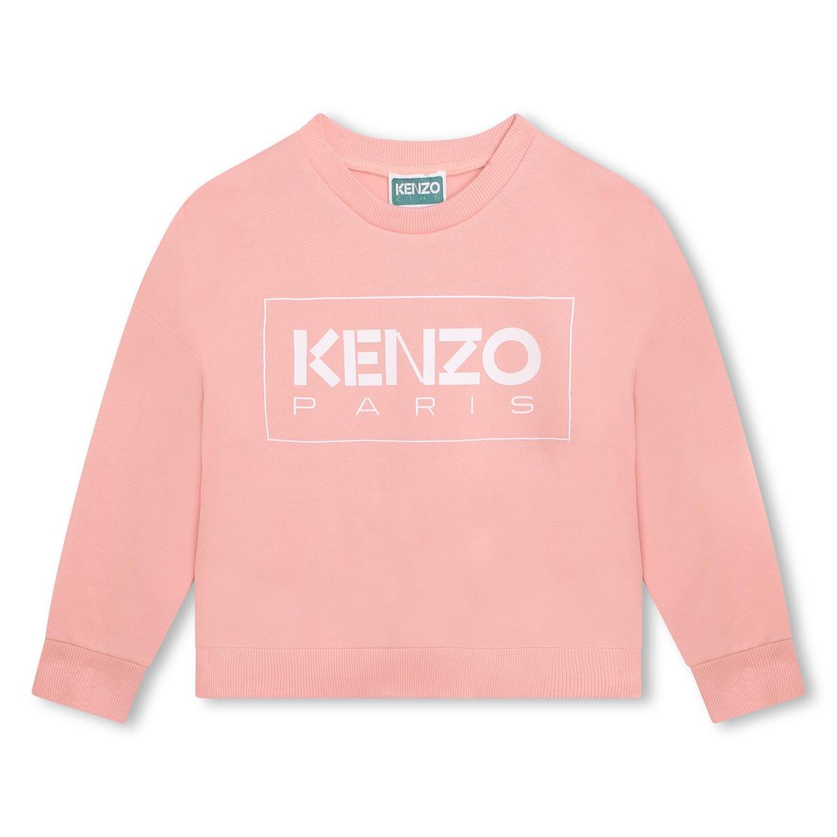 女童粉色Logo棉卫衣