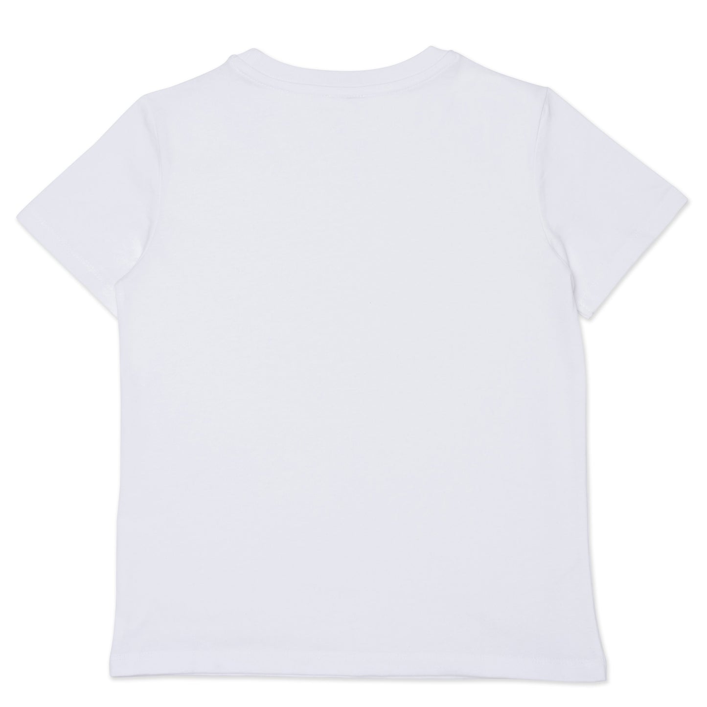 Boys White Tiger Cotton T-Shirt