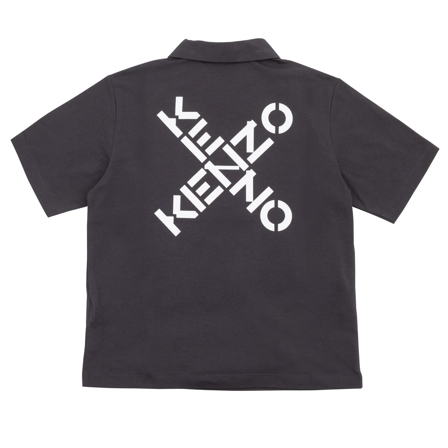 男童深灰色Polo衫