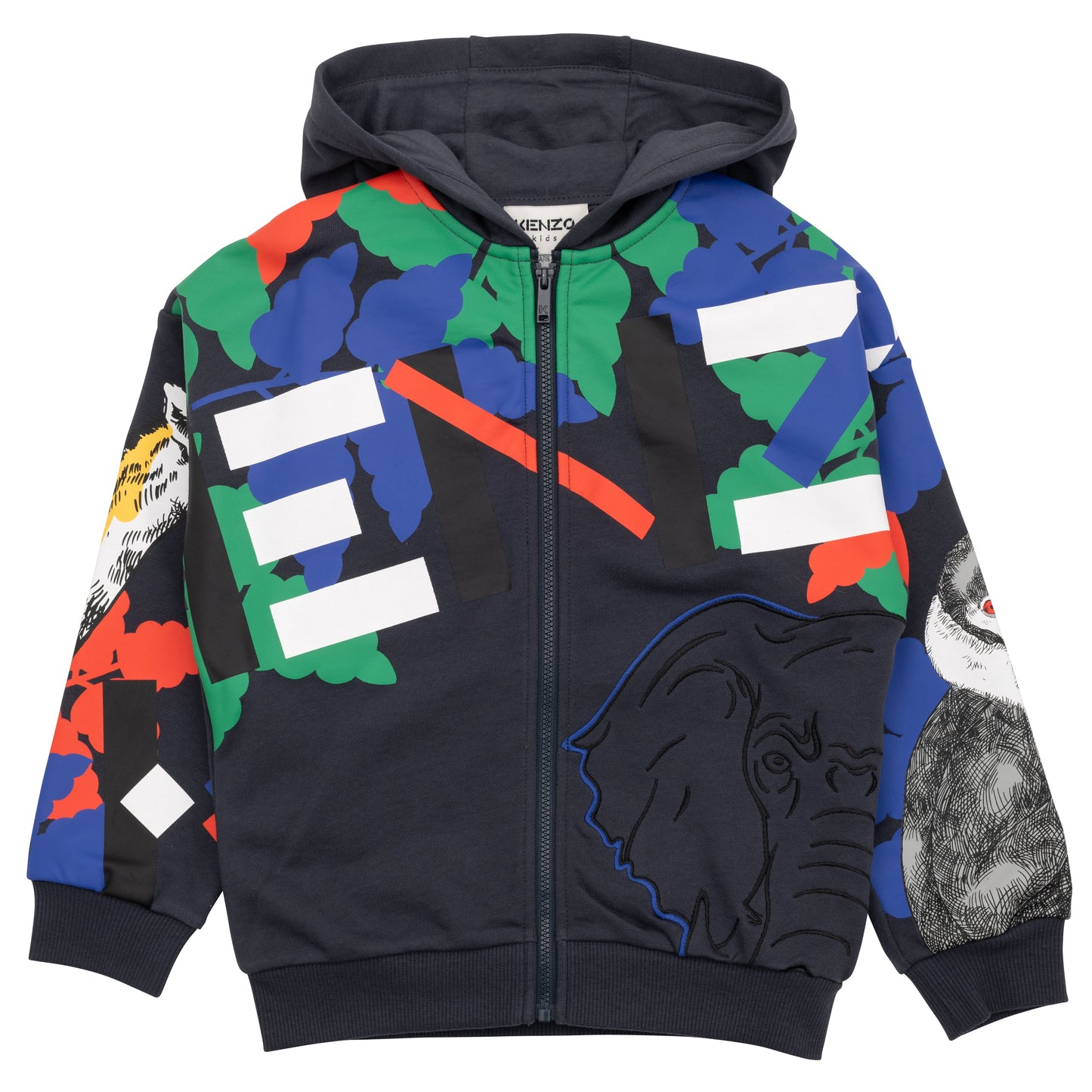 男童藏青色大象拉链上衣