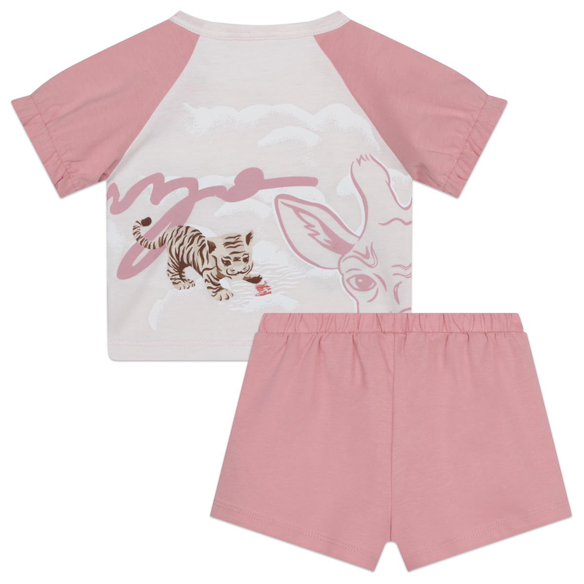 女婴粉色Logo套装