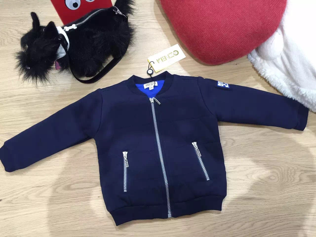 Baby Boys Navy Blue Zip-up Jacket