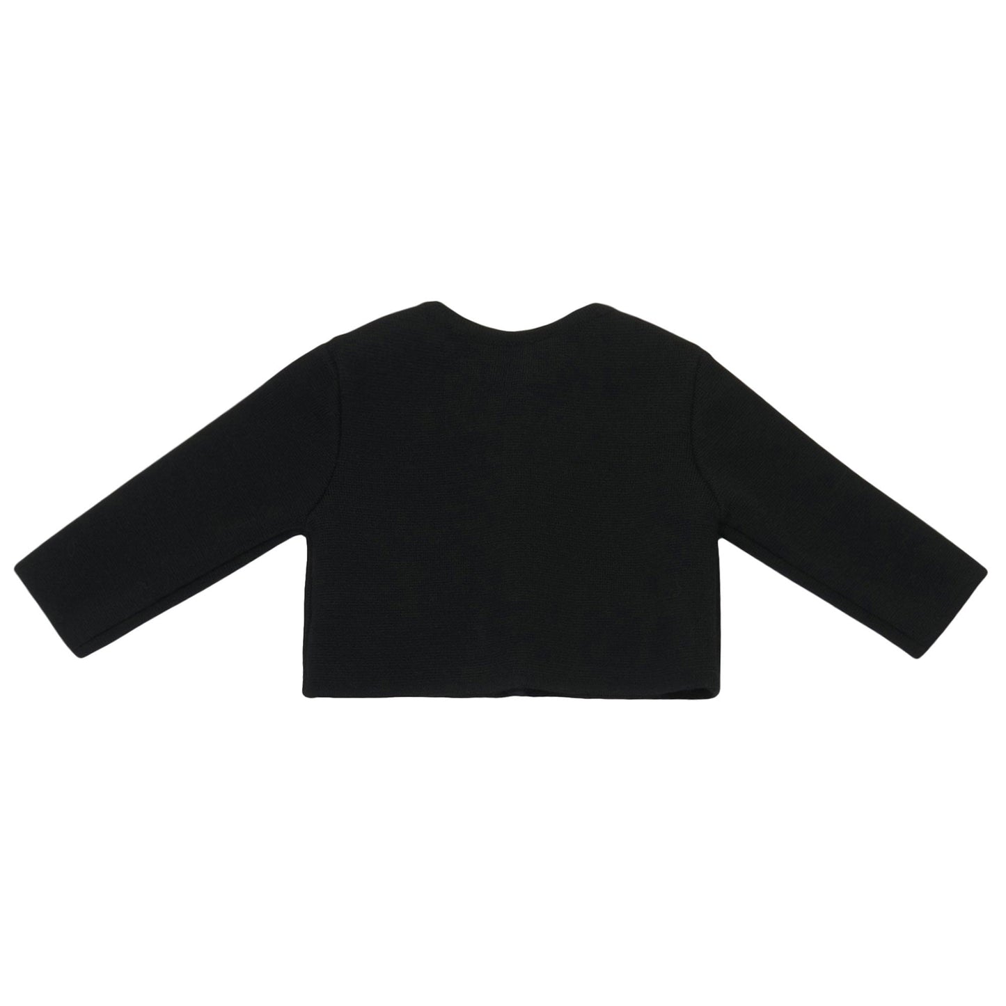 Baby Girl Black Jacket With Pink Bottons