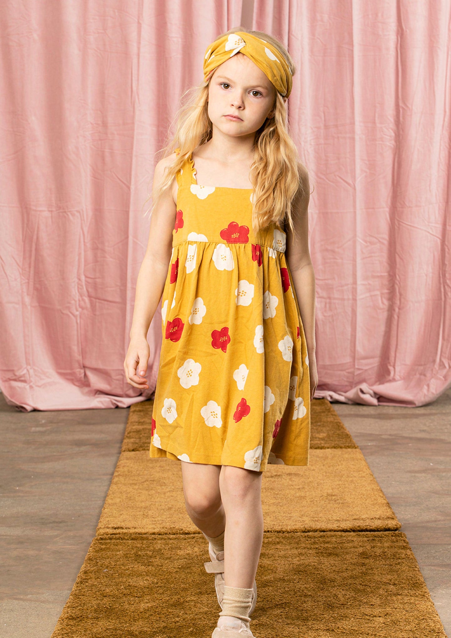 Girls Yellow Flower Headband