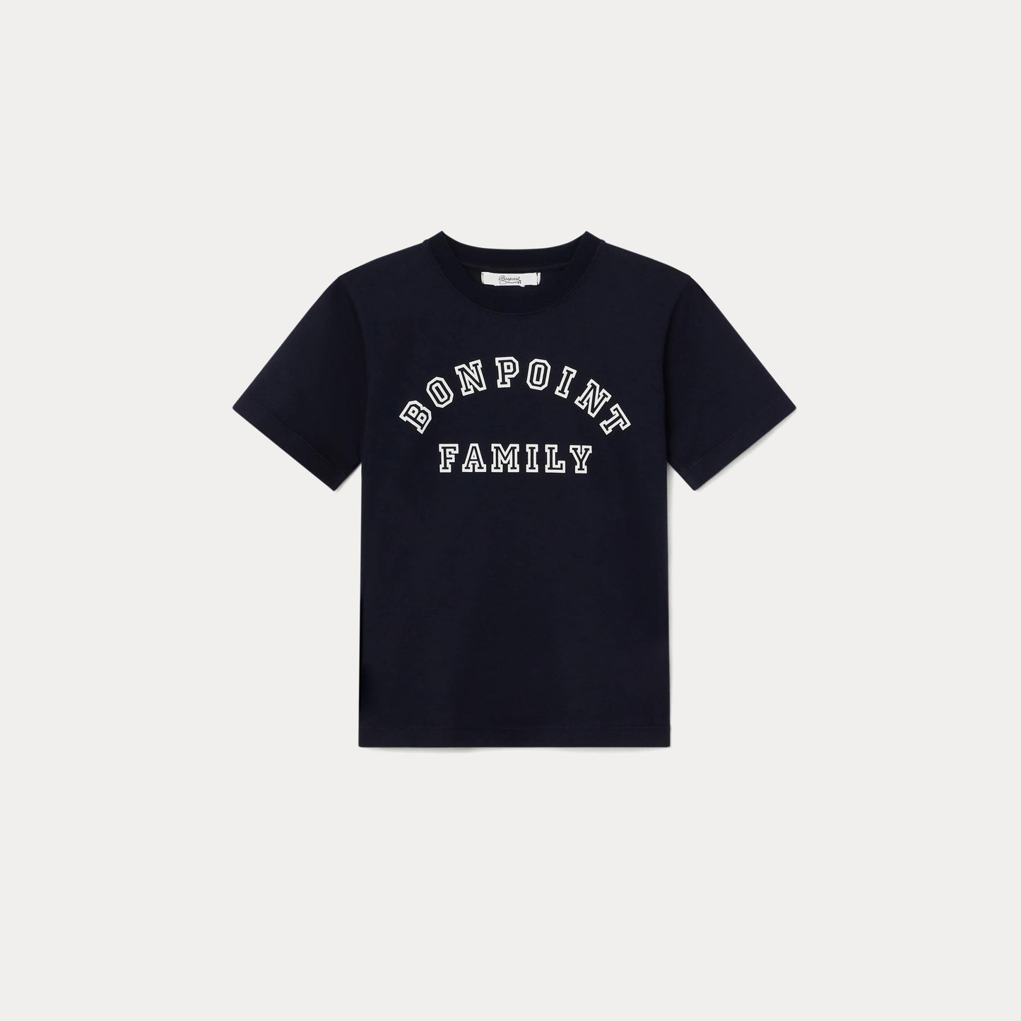 男童藏青色Logo棉T恤