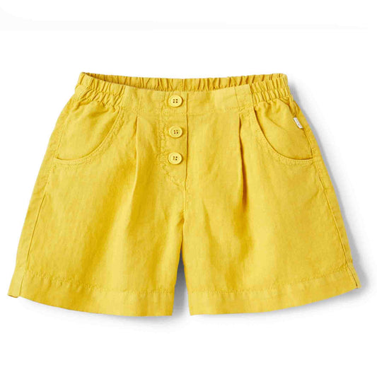 女童黄色短裤