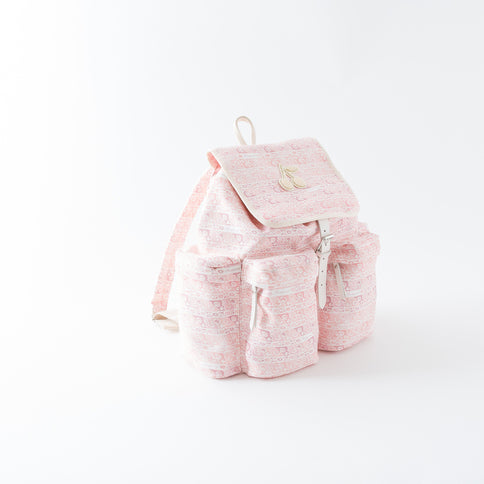 Girls Pink Logo Backpack