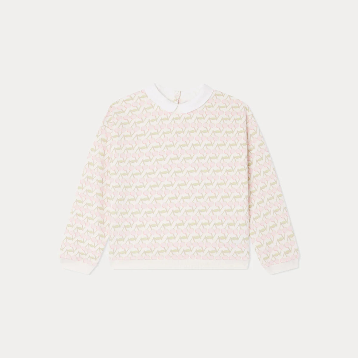 女童粉色Logo棉卫衣