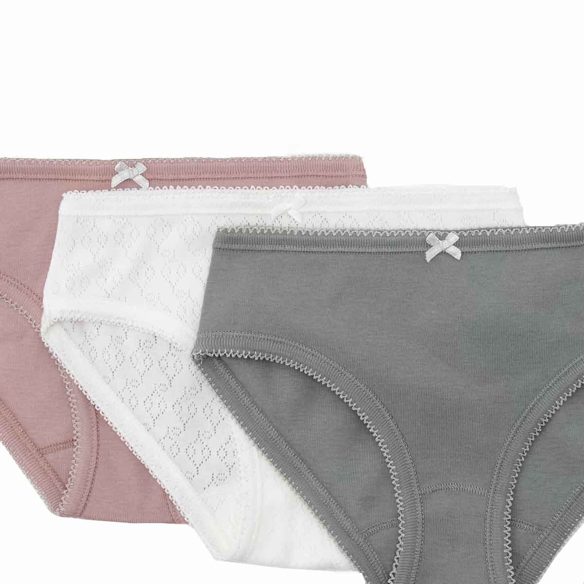 女童彩色棉内裤套装(3件)
