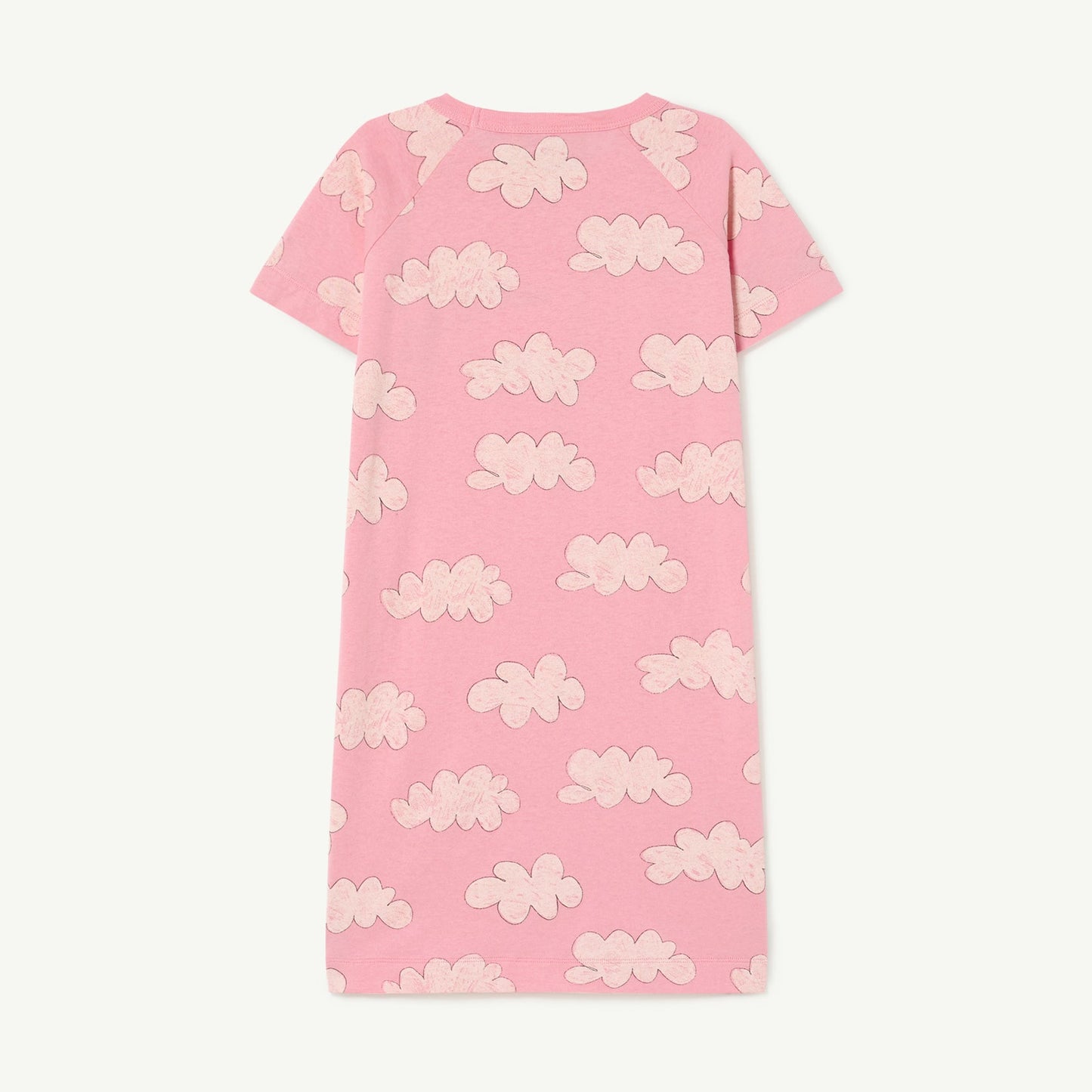 女童粉色印花棉连衣裙