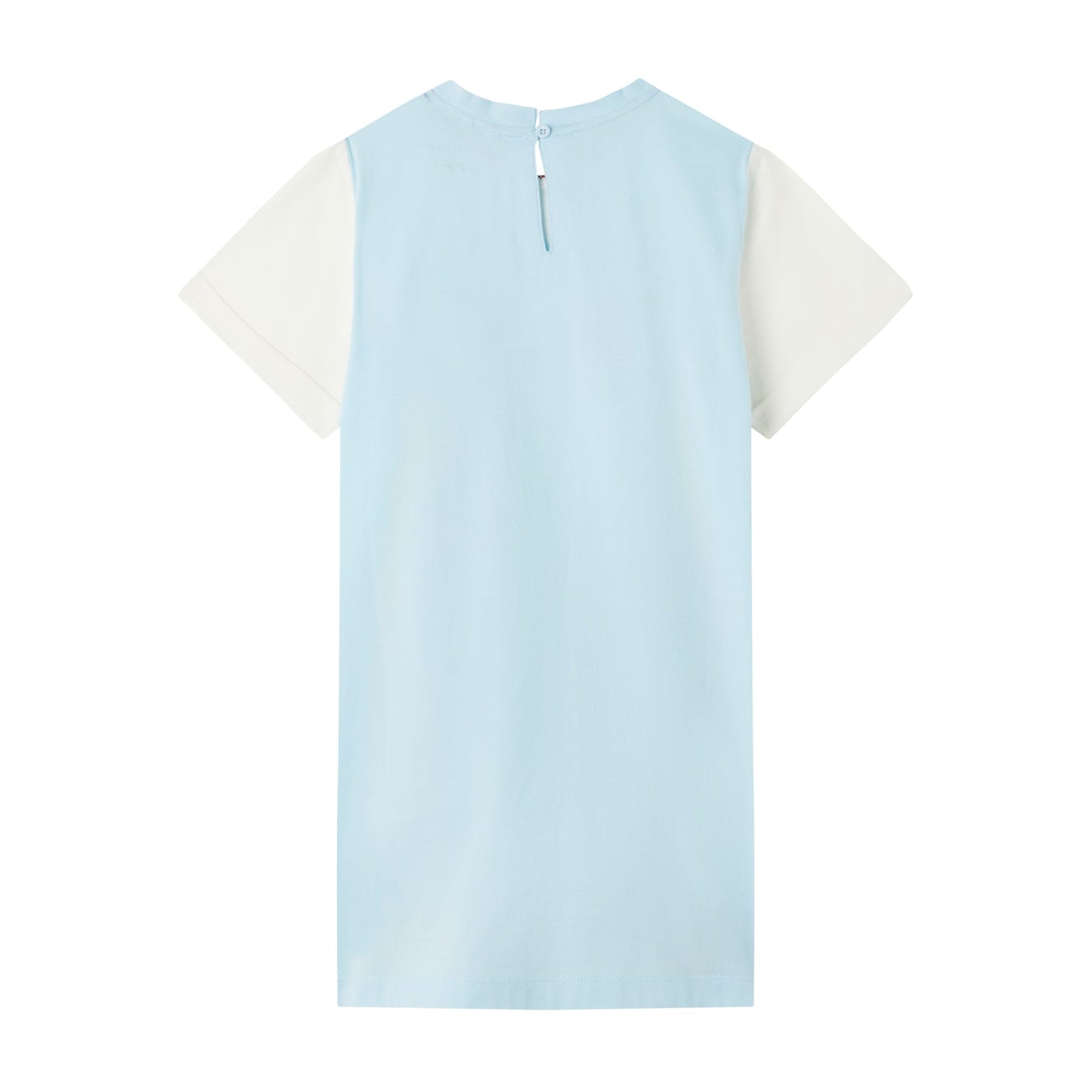 女童白色印花棉连衣裙