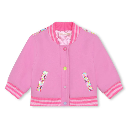 女婴粉色夹克