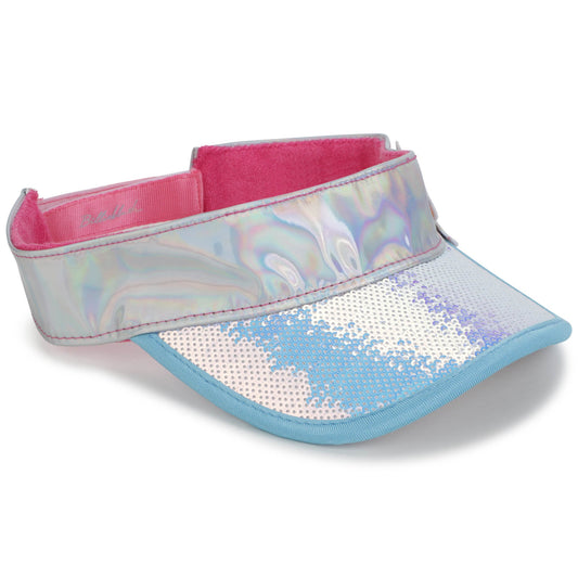 女童银色亮片太阳帽