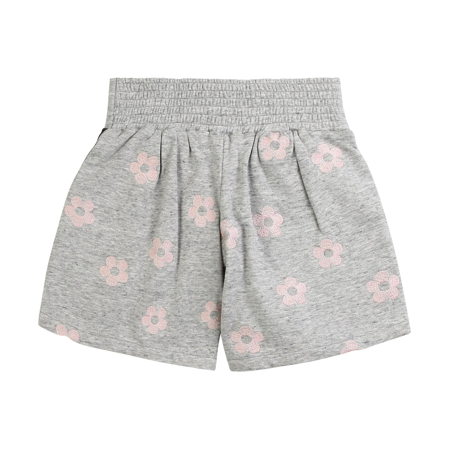 Girls Grey Printing Cotton Shorts