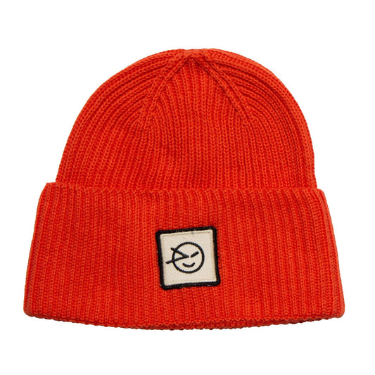 儿童红色棉针织帽