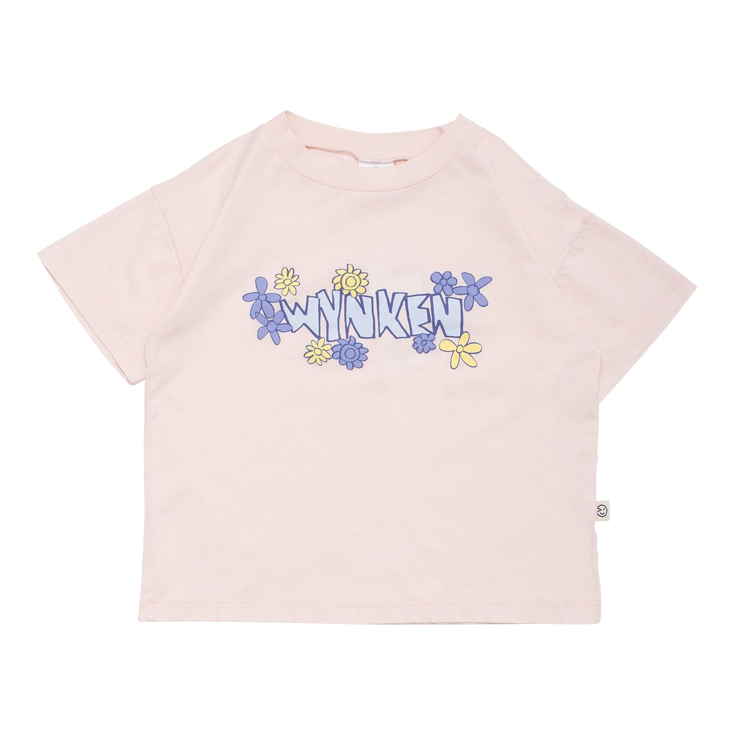 女童浅粉色Logo棉T恤