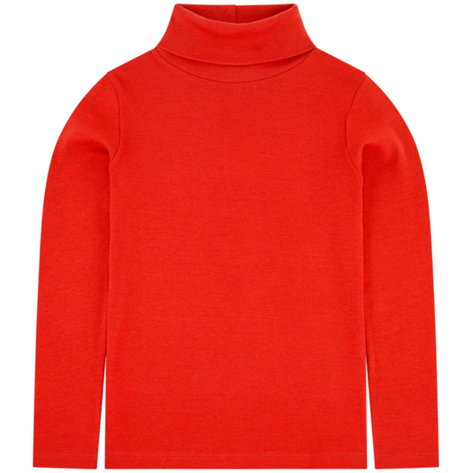 Girls Poppy Cotton Turtleneck