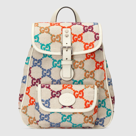 儿童米色GG背包