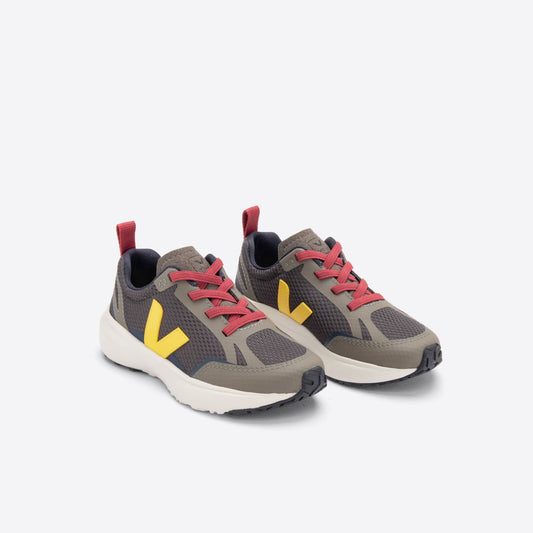 儿童咖啡色"CANARY ALVEOMESH"运动鞋