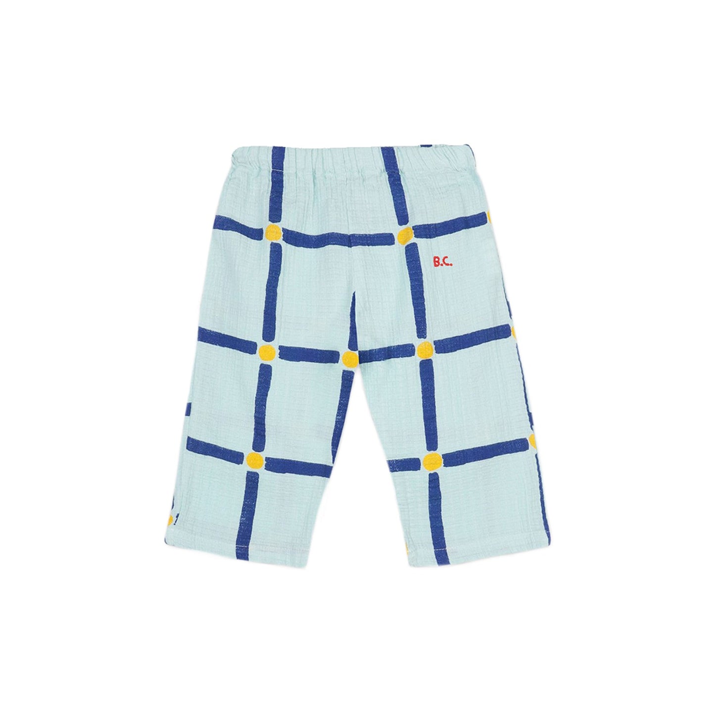 Baby Girls Green Cube Cotton Trousers