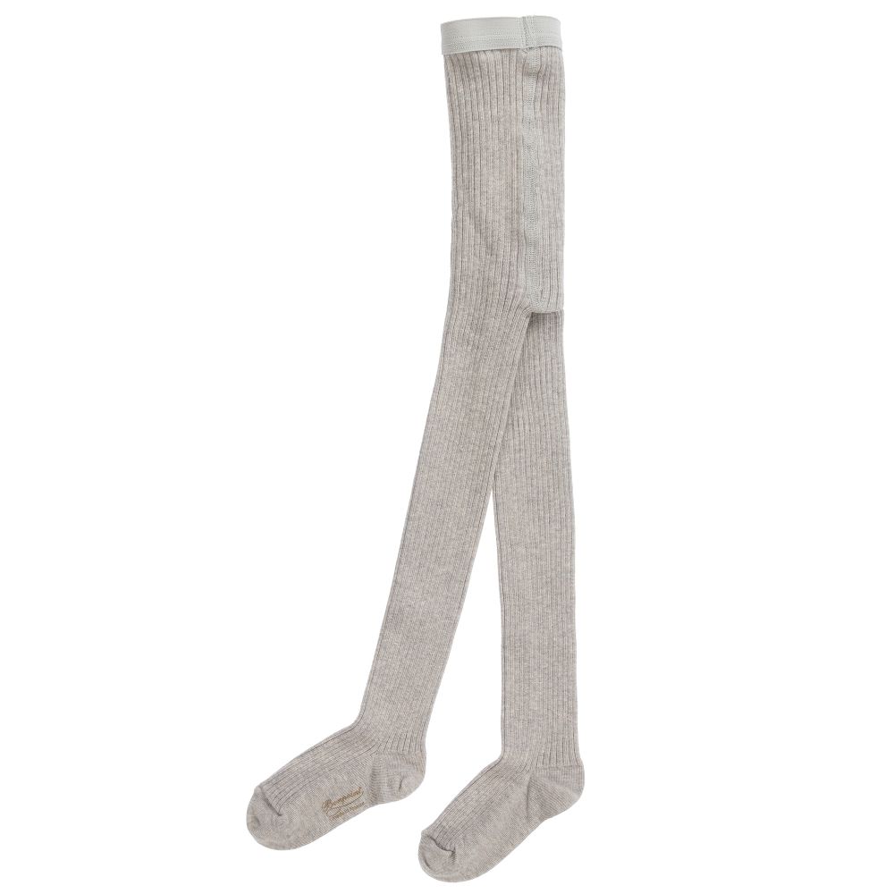 Girls Light Grey Tights