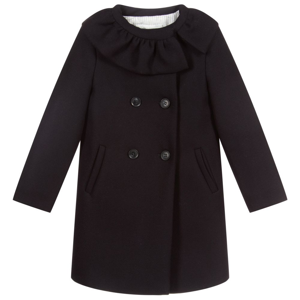 Girls Navy Coat